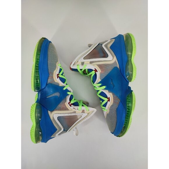 Nike LeBron 19 Tropical Men\'s Size 7 US Mesh Blue Athletic Sneakers  DC9339-400